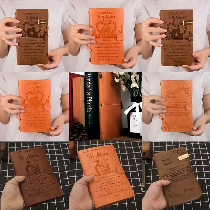 20x12 см винтажный кожаный задний эскиз книга журнал ручной работы блокнот дневник ручка для моей жены, мамы, сына и дочери
