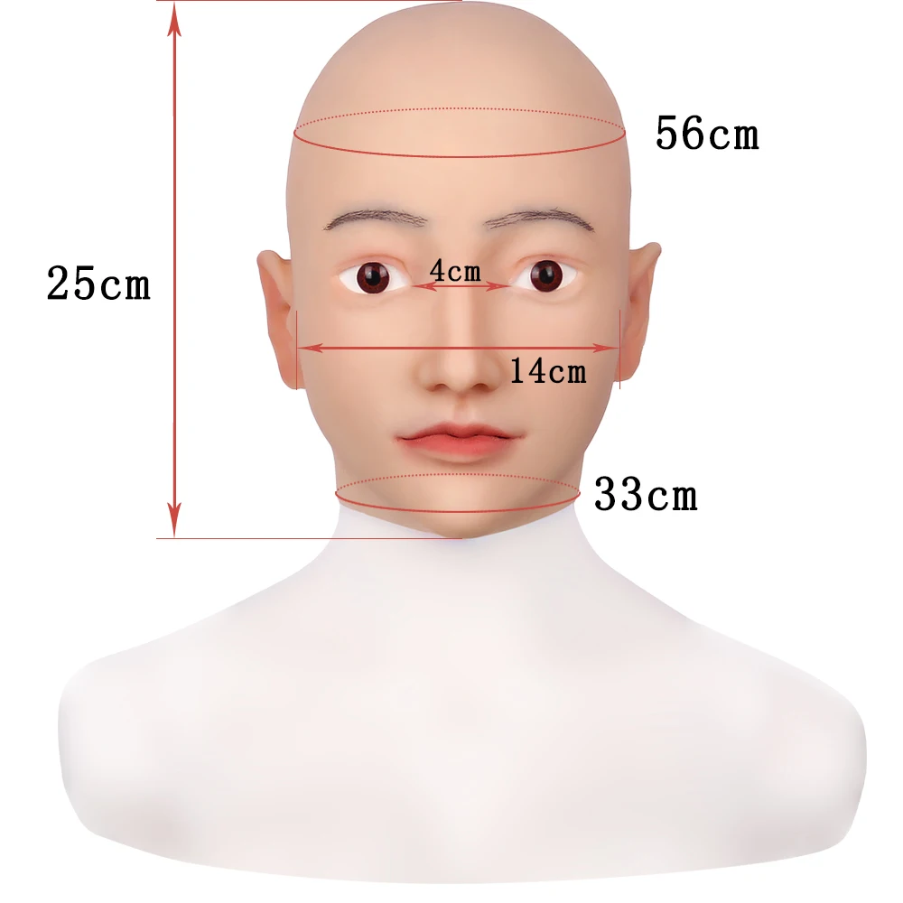 

Realistic Soft Silicone Alice Female Head Masks Party for Crossdresser Cosplay Masquerade Transgender Halloween Make-up Mask 3G