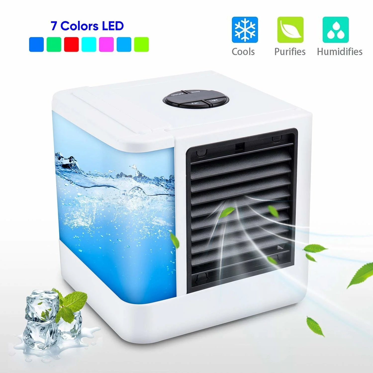 

Mini Air Cooler Air Personal Space Cooler The Quick & Easy Way to Cool Any Space Air Conditioner Air Cooling Fan for Office Room