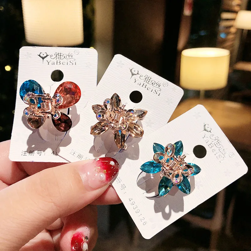 Новинка женские роскошные разноцветные заколки для волос с кристаллами