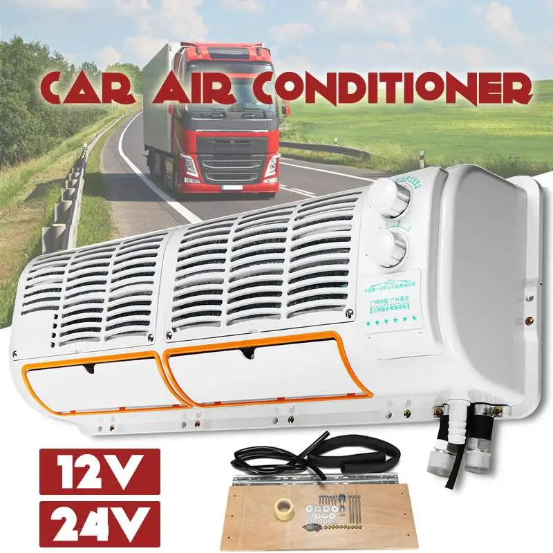 12V/24V Car Air Conditioner Air Cooling Fan Multifunction Wall-mounted Air Conditioning Dehumidifier Evaporator For Car Truck