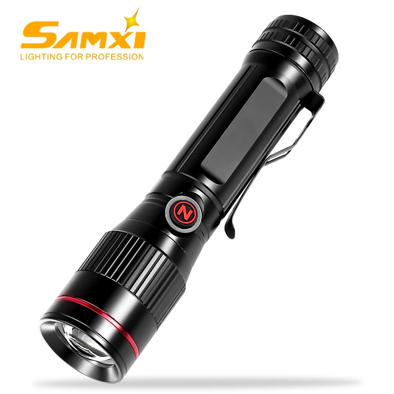 Светодиодный фонарик перезаряжаемый фонарь для самозащиты яркий с 5 режимами