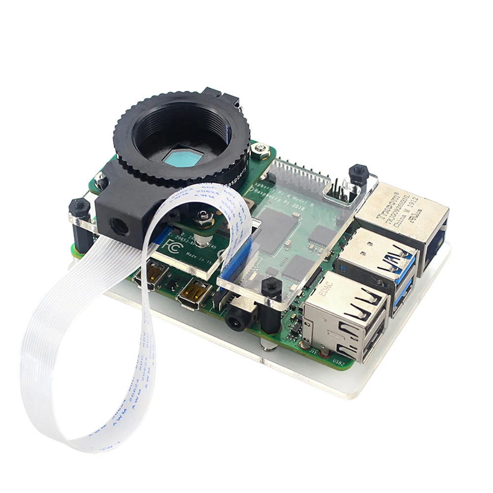 

Акриловый чехол RELKA R110 для Raspberry Pi HQ, с подставкой для камеры Raspberry Pi