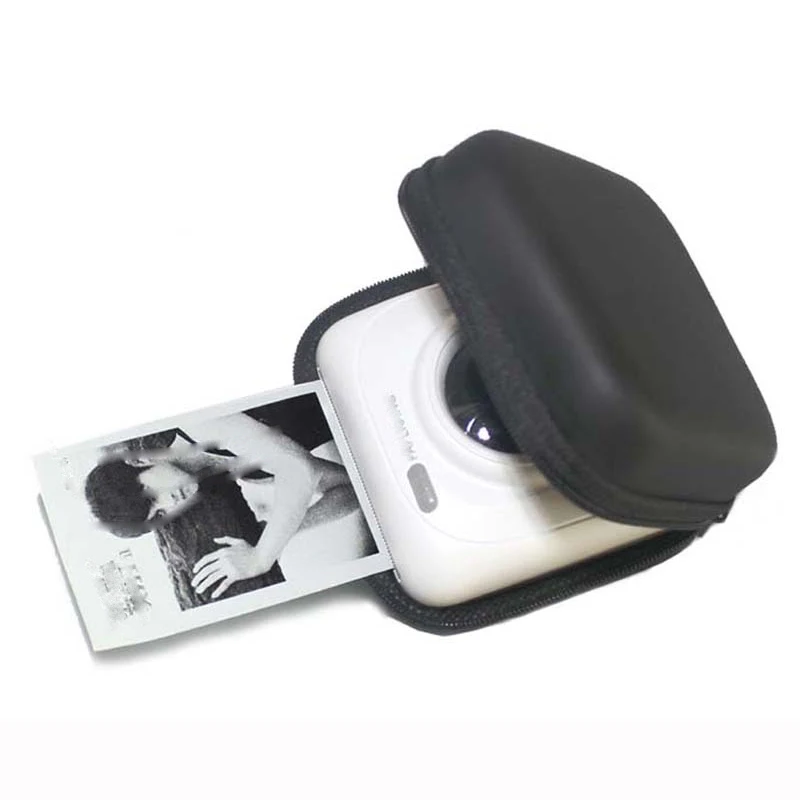 Leather camera case hard travel portable protector for PAPERANG Thermal Printer Photo Camera Bag Accessories | Электроника