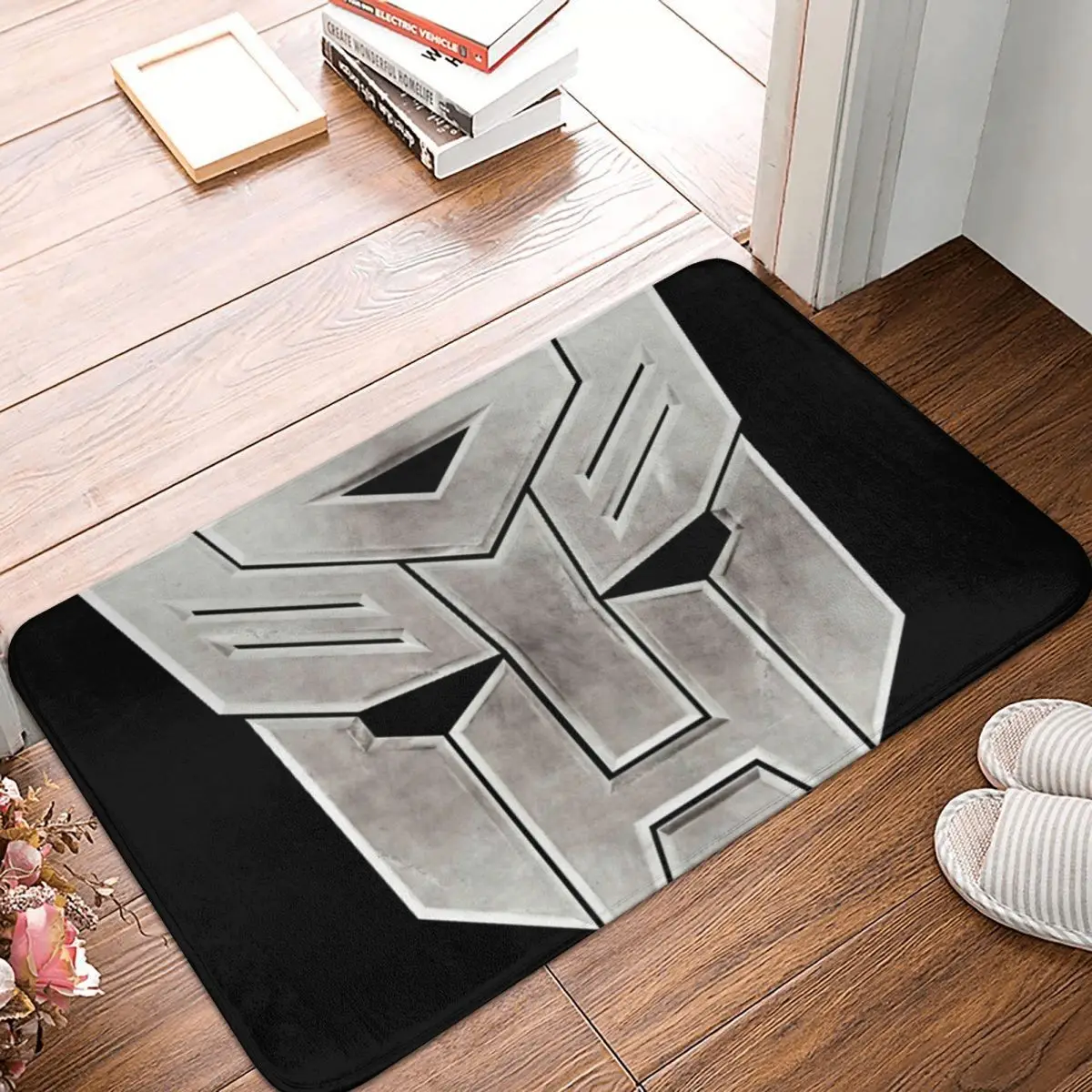 Коврик-трансформер Autobot с символами серый Светло светильник ковер нескользящий