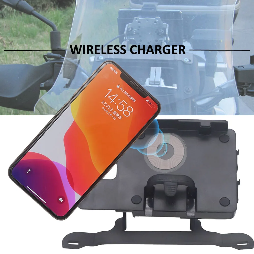 

For BMW G650GS G650 GS 2011-2018 2017 2016 2015 2014 2013 2012 Wireless Charger Navigation Bracket Motorcycle Mobile Phone Pad
