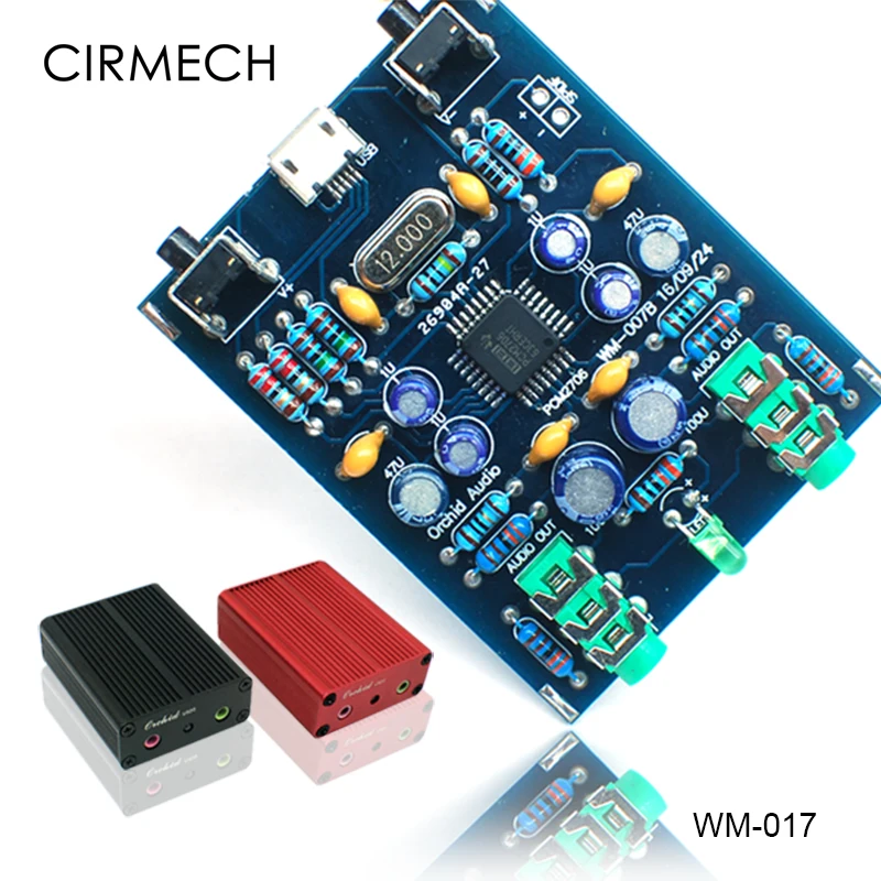 CIRMECH PCM2706 HI USB Звуковая DIY Kit DAC цифровой SPDIF lan кабель телефонный MicroUSB windows без