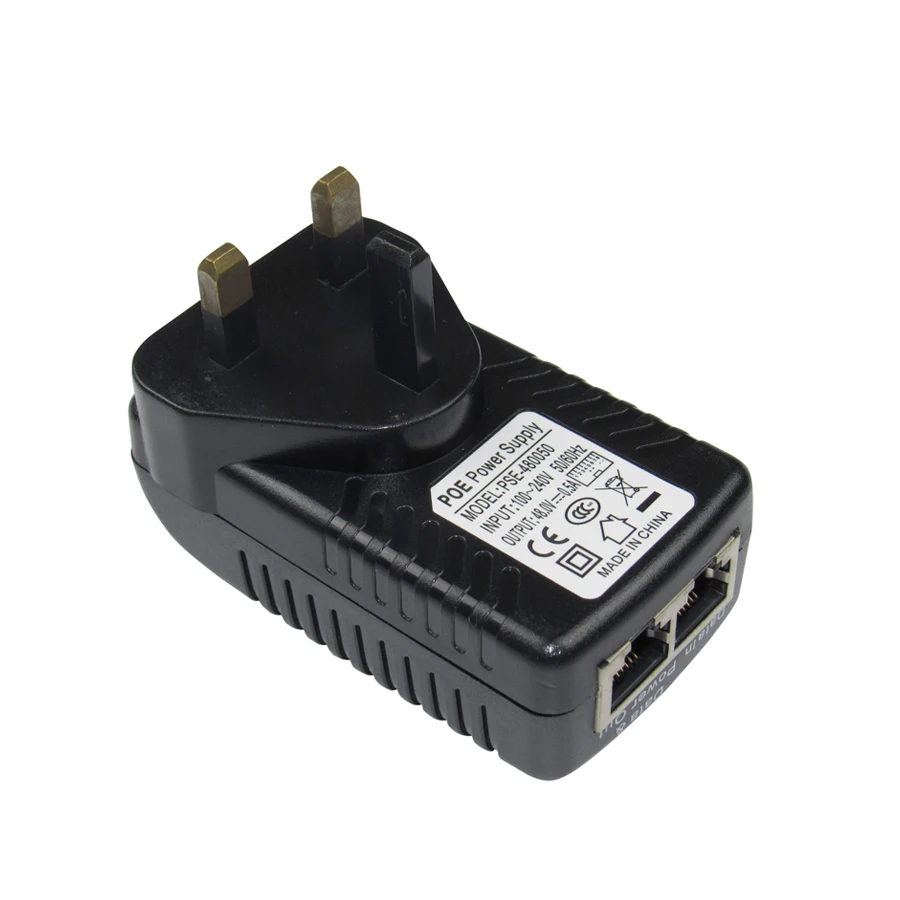 Адаптер питания DC48V 0.5A CCTV Active PoE Ethernet адаптер для ip камеры Pin 4/5(+) 7/8 совместим с