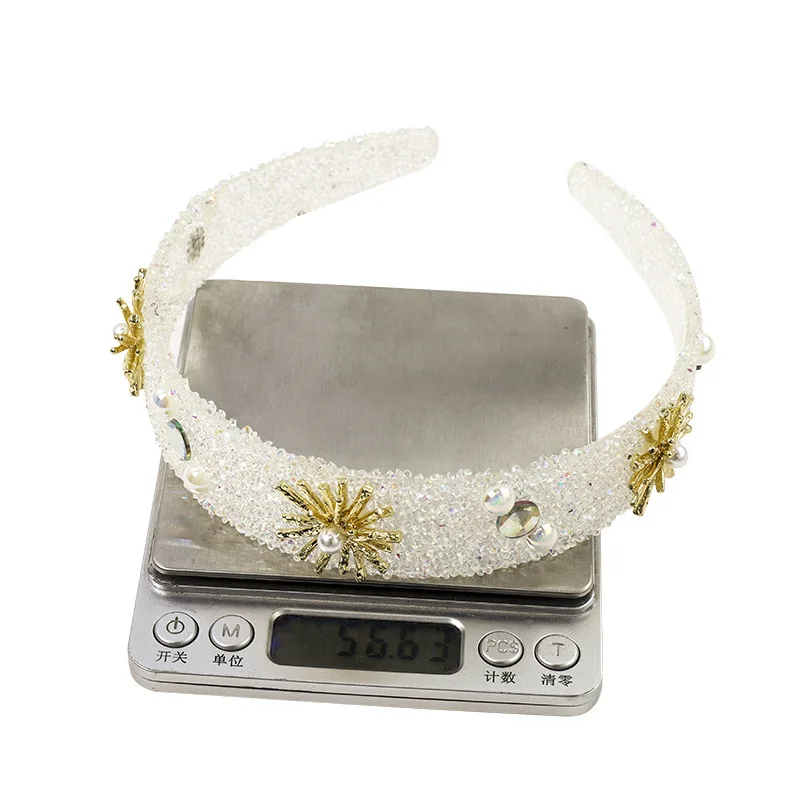 

Women Crystal Hair Band Gilrs Transparent Acrylic Headband Bezel Woman Hair Accessories Headwear Ladies Turban Haarband F111