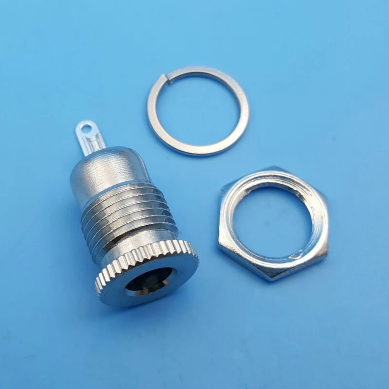 DC 30 в 5A 10 шт. латунный Металл 5 5x2 1 мм разъем питания гнездо панель крепление