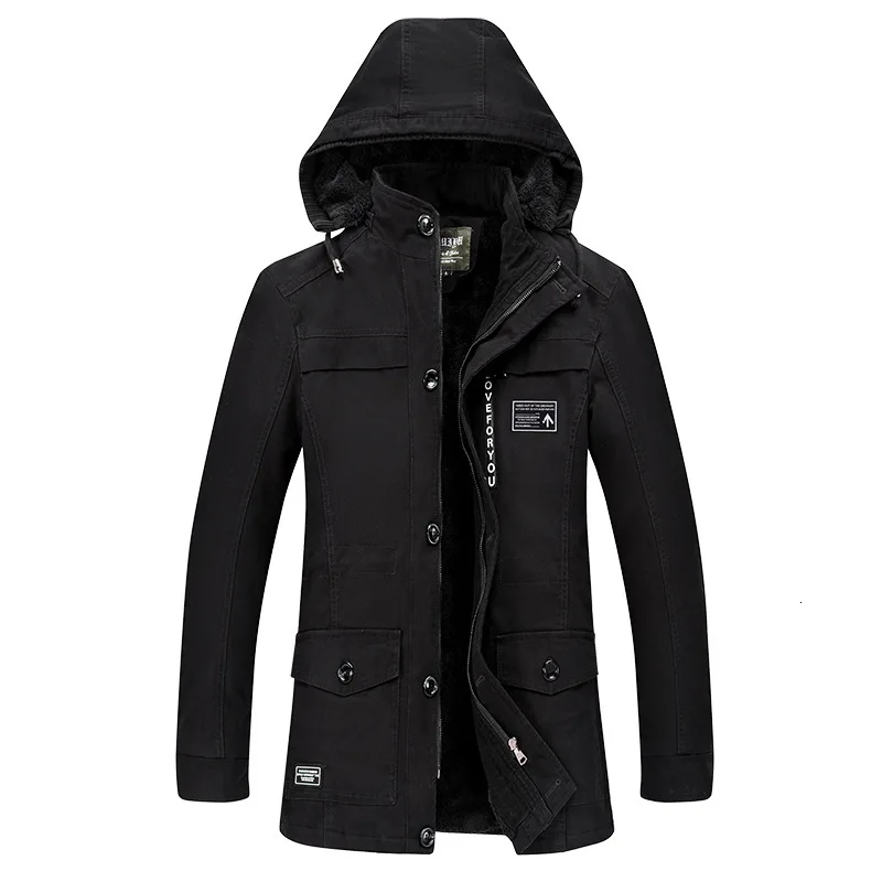 Winter Man Increase Down Cotton-padded Clothes Jacket Men's Will Code Even Cotton Cap Pure Cotton Youth Long Fund Men's Wear