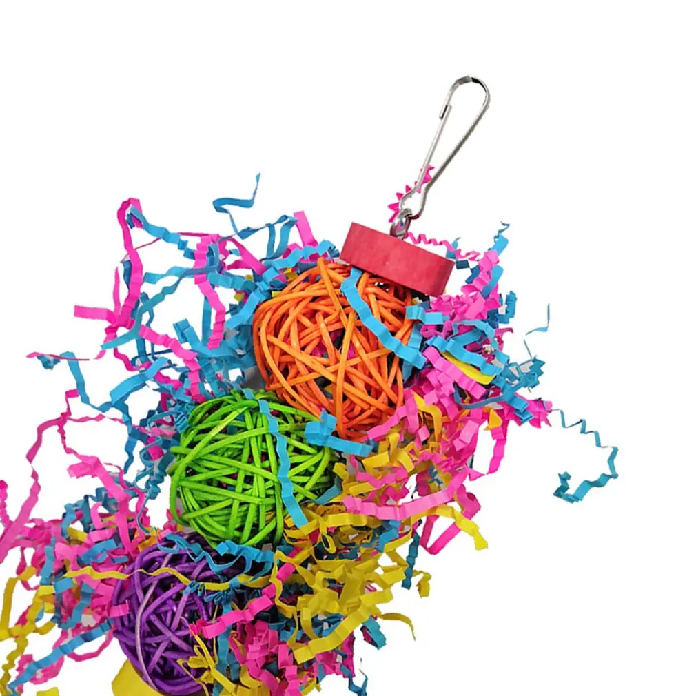 

3pcs/set Creative Combination Parrot Toy Portable Bird Pet Supplies Parrot Cute Bite Toy Fun Combination Bird Toy