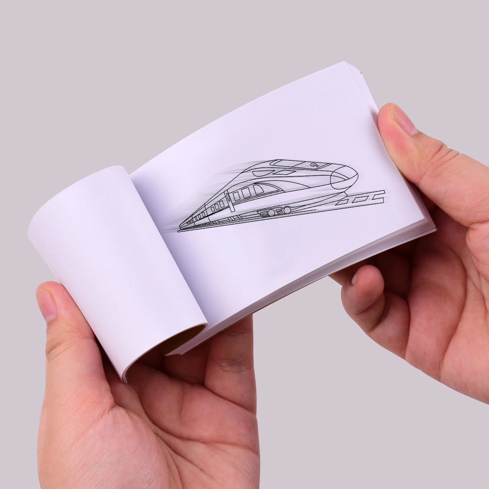 

Blank Flip Book Kit with 300 Sheets Animation Paper Flipbook Binding Screws LED Tracing Light Pad Drawing Sketching Animation