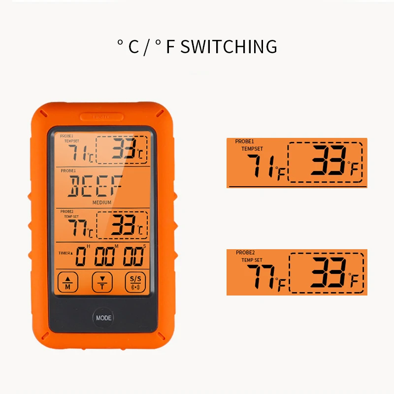 Цифровой кухонный термометр для барбекю|Приборы измерения температуры| |