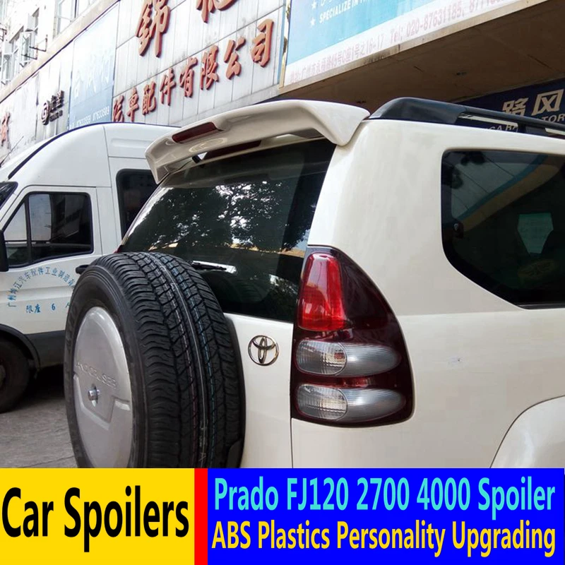 Для прадо FJ120 2700 Спойлер ABS Материал заднего крыла автомобиля праймер цвет