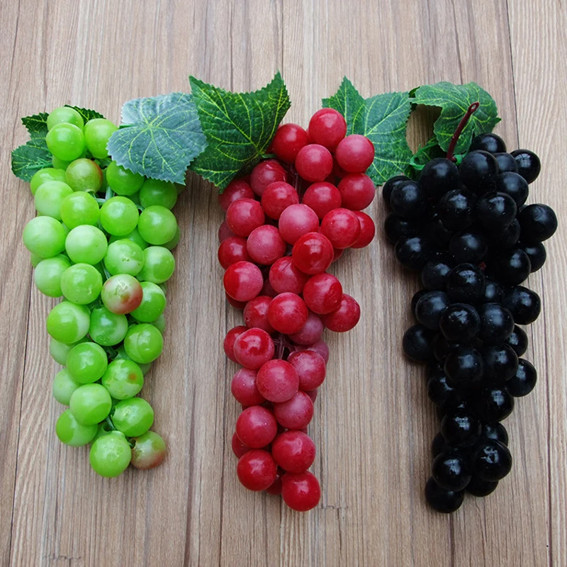 Искусственные фруктовые растения пластиковые листья винограда Рождественский