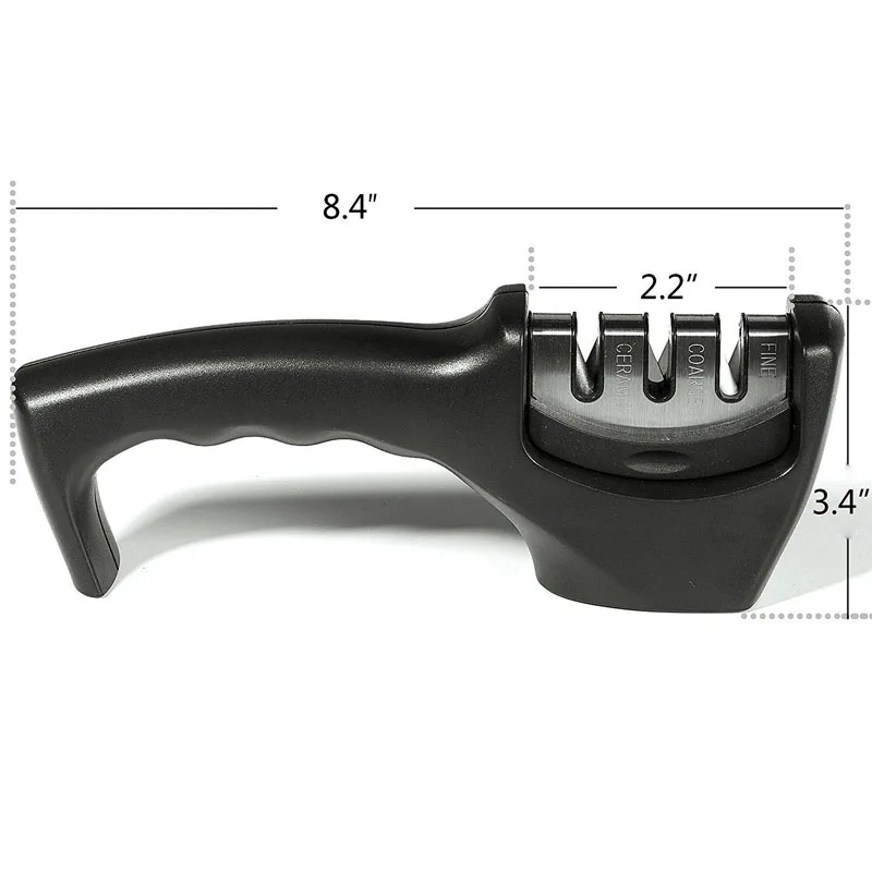 Профессиональная точилка для ножей 3 этапа кухонный точильный камень нож станок