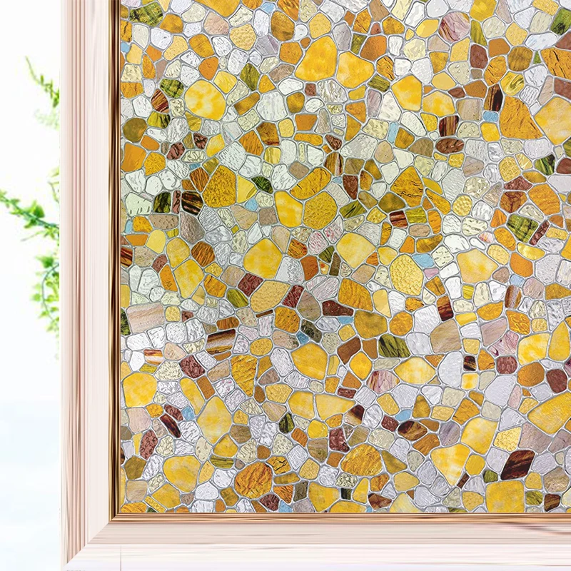 Decorative Window Film for Home Non Adhesive Frosted Privacy Sticker Self Static Cling Vinyl Glass Anti UV | Дом и сад