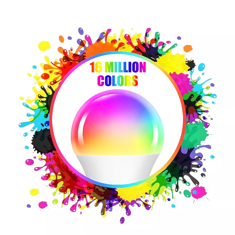 Умная светодиодная лампа 15 Вт RGB + CCT с голосовым управлением | Лампы и освещение