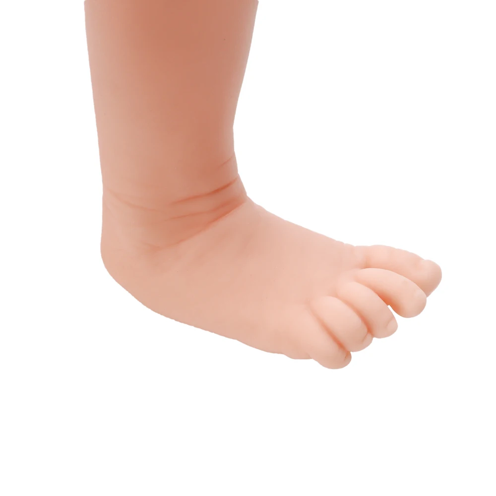 

43CM Bebe Reborn Kit 17 Inches Reborn Baby Vinyl Kit Skya Sleeping Unpainted Unfinished Doll Parts DIY Blank Reborn Doll Kit