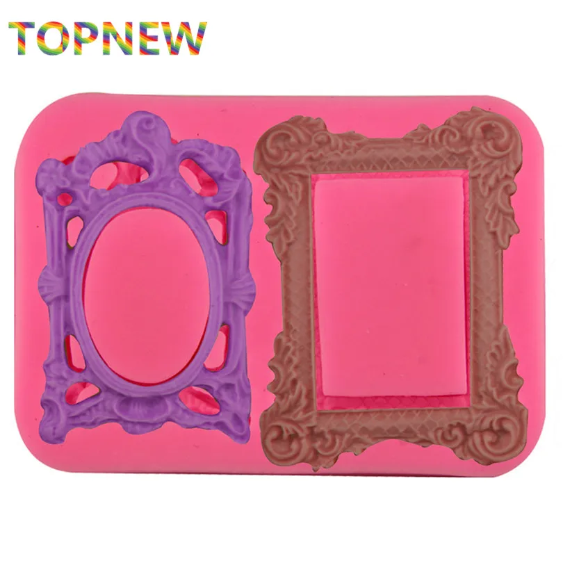 Рамки для зеркал силиконовая форма кексов помадки Шоколадные украшения торта
