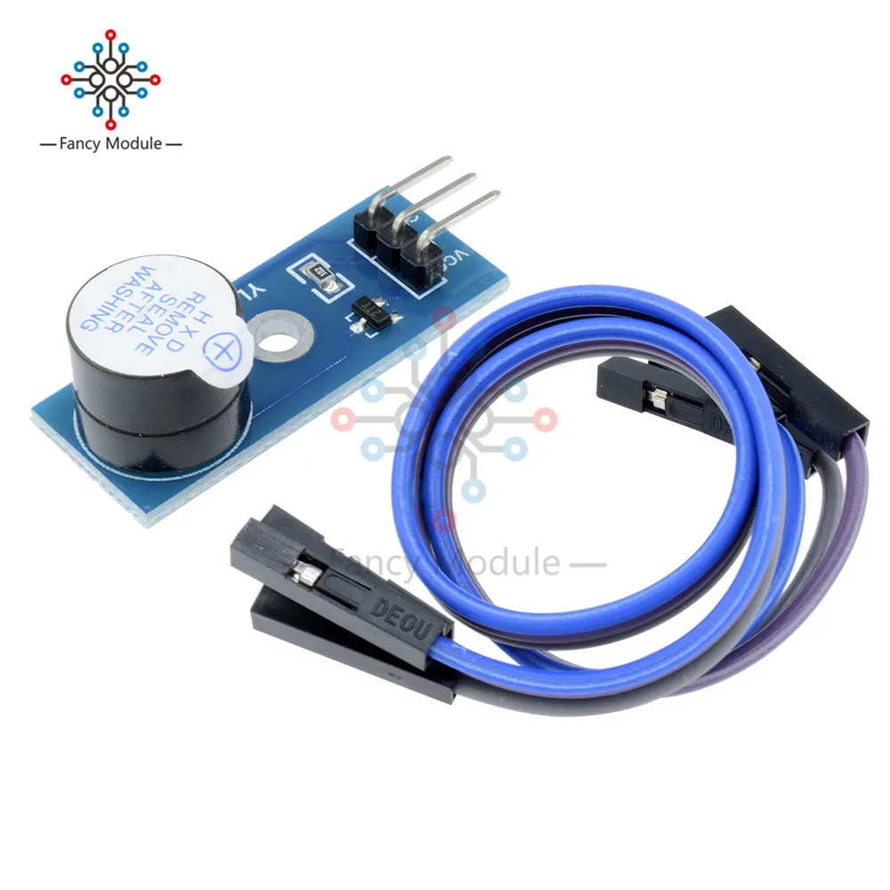 

Active Buzzer Module for arduino DIY Kit Buzzer Alarm Module Sensor Beep Smart Car 3.3V-5V MCU IO Port With Dupont Line