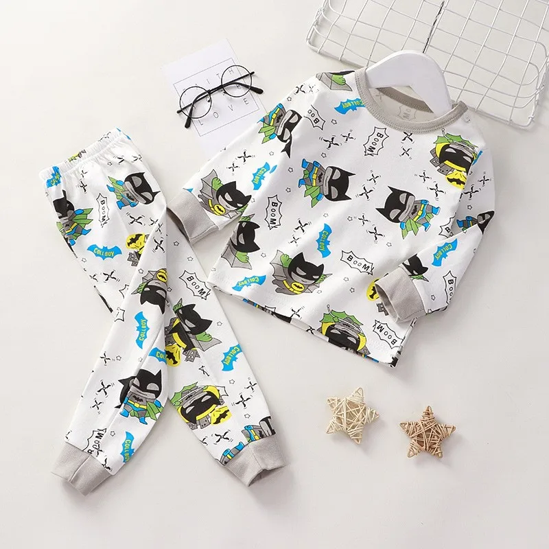 Футболка с длинным рукавом и штаны для мальчиков девочек осенний комплект одежды