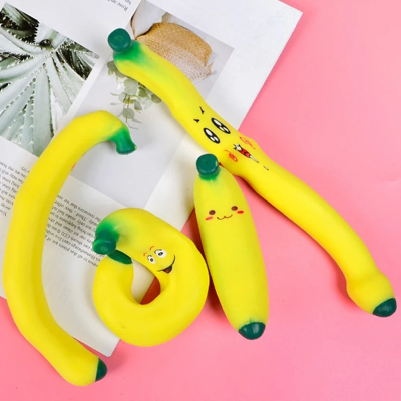 

1PC Squeezing Banana Silicone Squeeze Banana Toys Bubble Bananas Reducing Pressure Toys Practical Joke Toys Pressure Relief