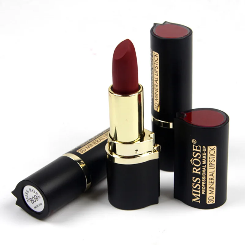 MISS ROSE полностью матовая черная помада 24 в прочный водонепроницаемый стойкий