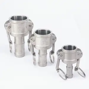 Хвостовой стержень для шланга 12 дюйма, 1-34 дюйма, 1-14 дюйма, 1-12 дюйма, 2-12 дюйма, 3 дюйма, гнездо типа C из нержавеющей стали 304, фитинг Camlock, канавка