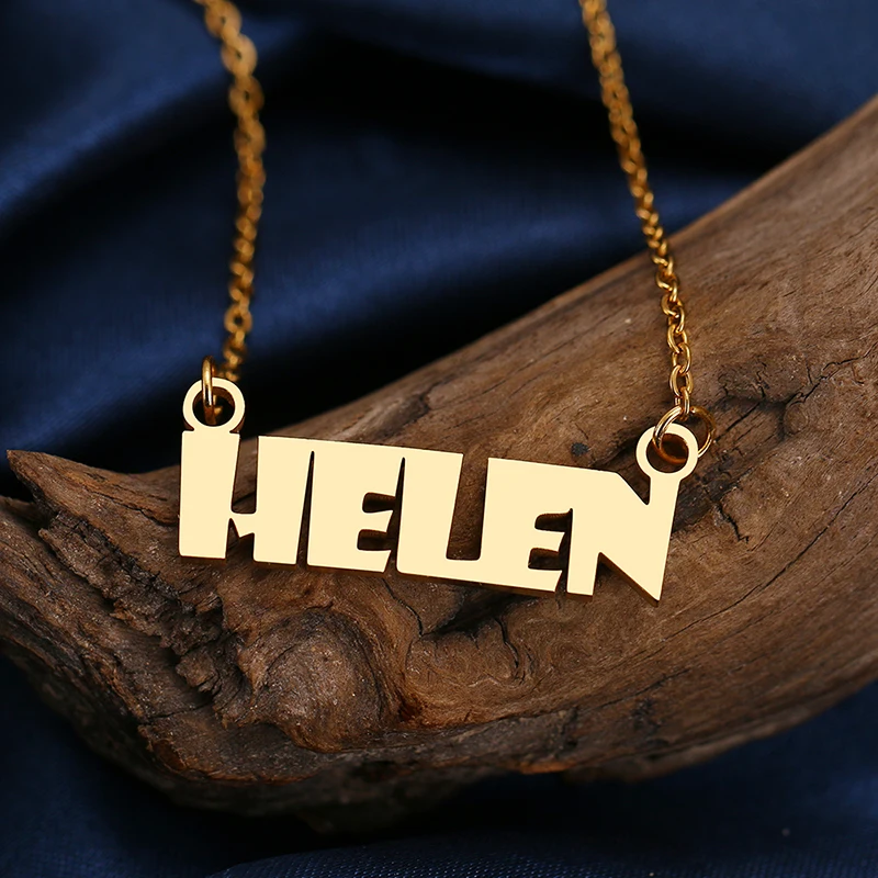 Какана индивидуальное модное ожерелье из нержавеющей стали с именами