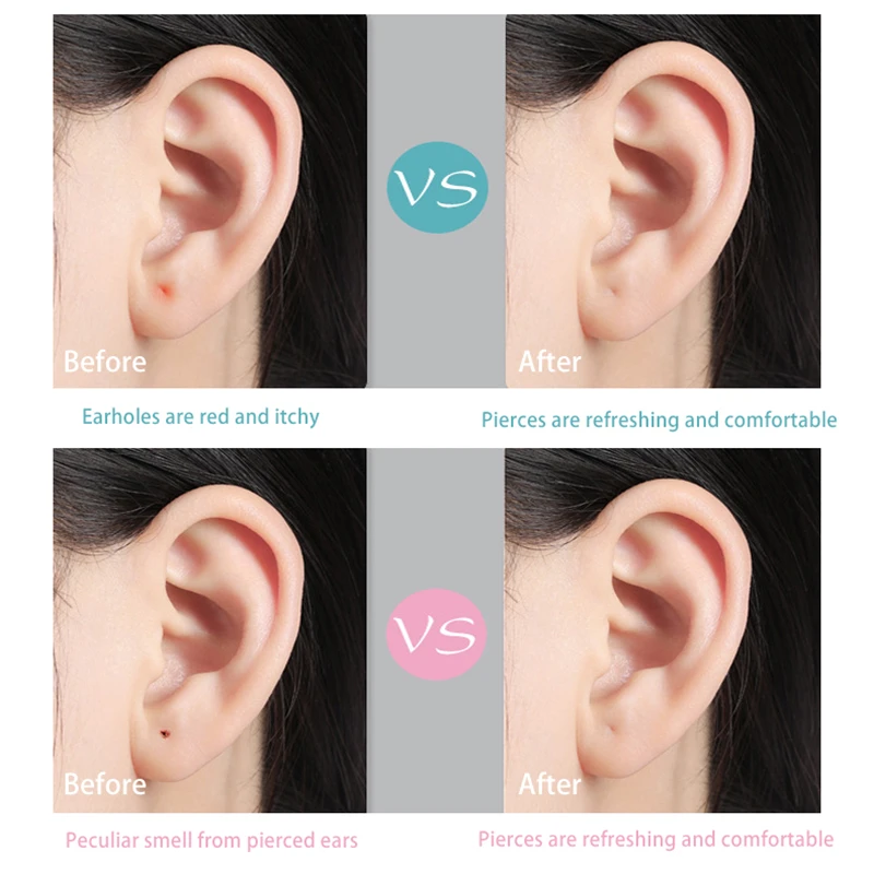 Очистительная линия для дырок в ушах 10 см, 60 штук, одноразовая, для послеухода и стерилизации, средство для дезинфекции проволоки для сережек.