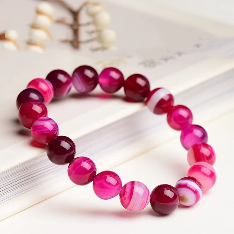 Натуральный Сердолик 8 мм Круглый Женский браслет реальный кристалл и камень