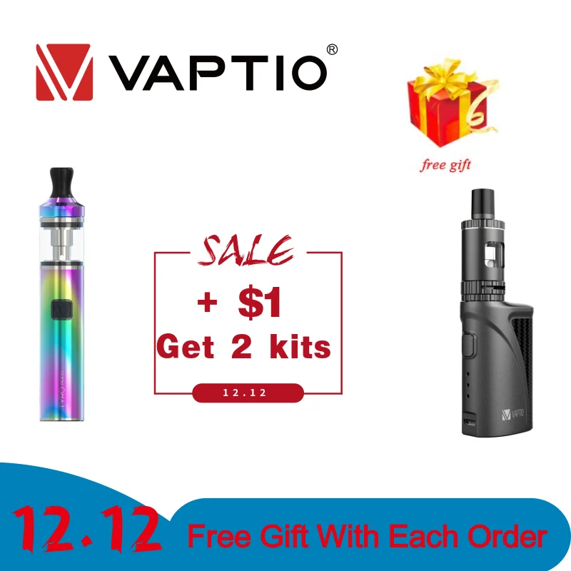 Vaptio Tyro Nano Kit P1 мини-комплекты vape kit ручка и коробка mod kit электронная сигарета - Цвет: Bundle Deals