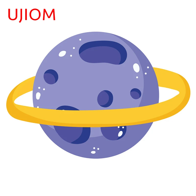 UJIOM Planet Saturn Solar System Wall Sticker Bedroom Decal Vinyl Art Deco Kitchen Bathroom Dress Up Scratch
