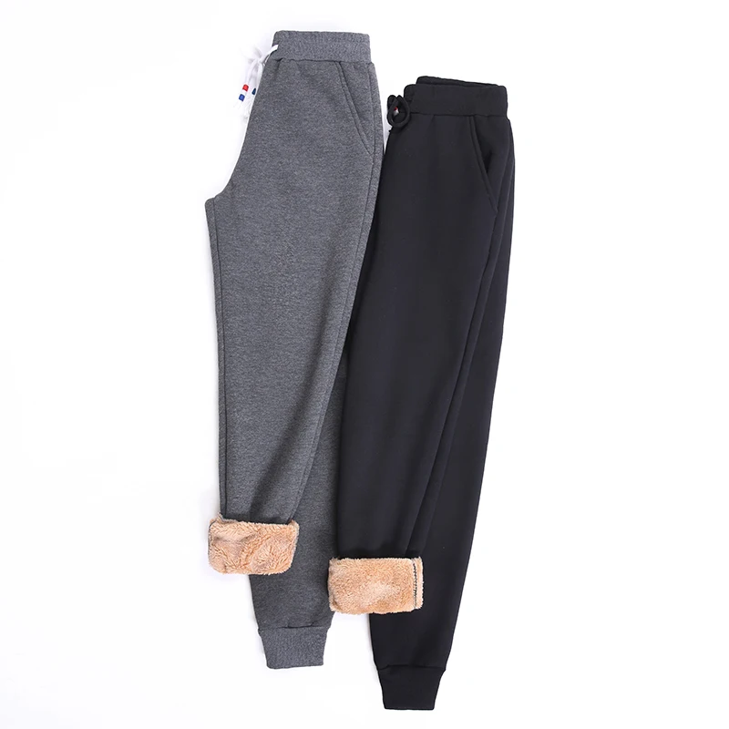 

Women Winter Thick Lambskin Cashmere Pants Warm Female Casual Cotton Pants Loose Harlan Long Trousers Plus Size S-5xl 3xl 4xl