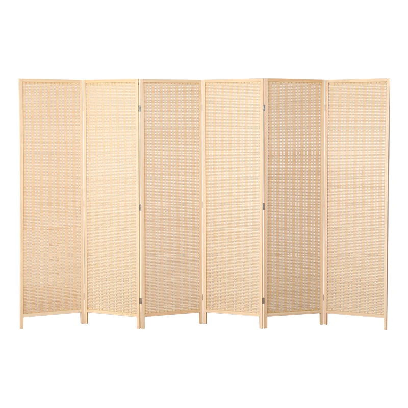 

Bamboo Woven Chinese Style Subareas Screens Living Room Simple Modern Office Folding Mobile Bedroom Entrance Wall Home