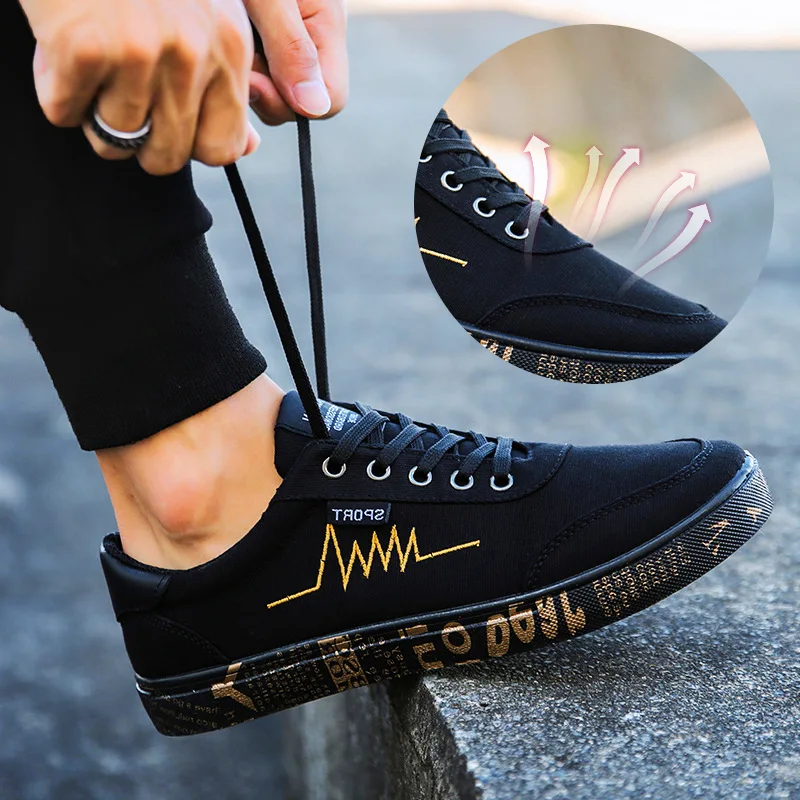 Мужская повседневная обувь оксфорды весна/осень новые модные кроссовки холщовая