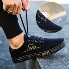 Мужская повседневная обувь оксфорды веснаосень новые модные кроссовки холщовая обувь Мужская дышащая обувь с низким верхом на шнуровке разных цветов Мужская обувь