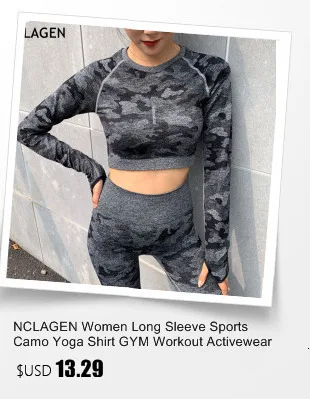 NCLAGEN, Женский комплект для йоги, спортивная одежда, спортивный сексуальный костюм для бодибилдинга, эластичный спортивный костюм с длинными рукавами для тренировок, фитнеса, топ, леггинсы