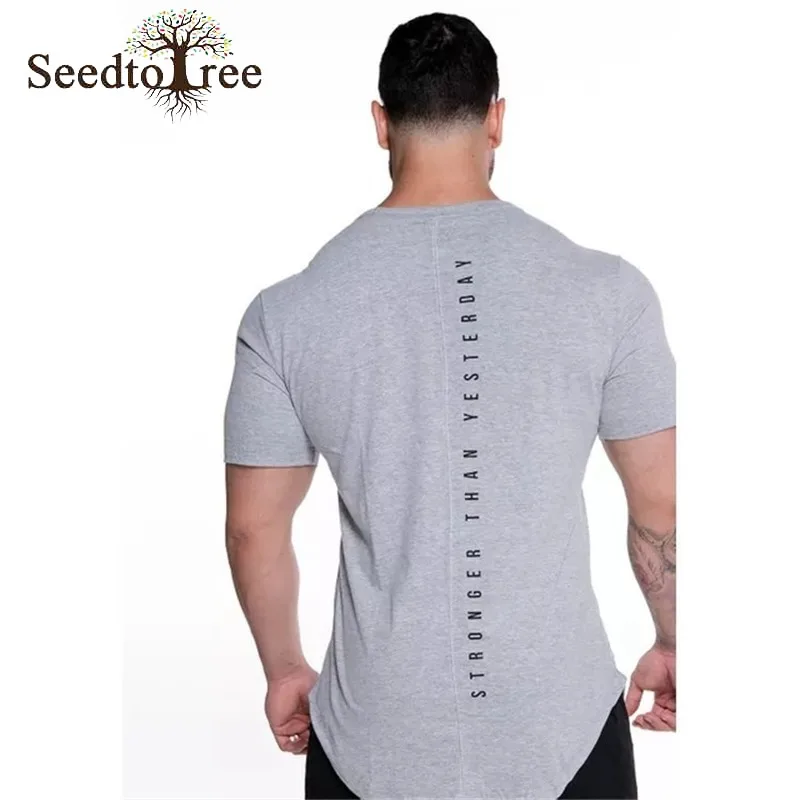 

Summer Short Sleeved T-shirt Men's Round Neck Printing Sports T-shirt Solid Color Outdoor Running Training Fitness Clothing