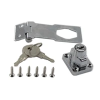 keyed hasp lockskeyed locking hasp latch lock twist knob for doorscabinetsdrawerzinc alloy gate door latch lock with screws