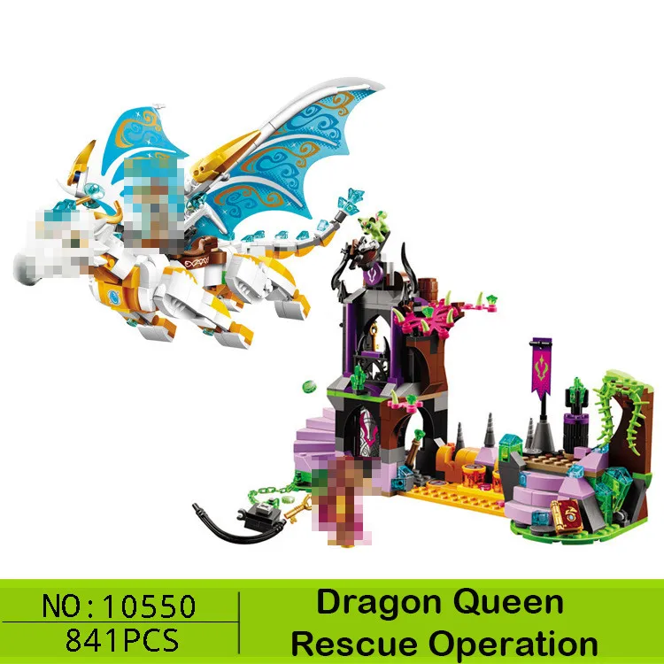 BELA Elf серия Дракон Лава пещера развивающие строительные блоки детские игрушки