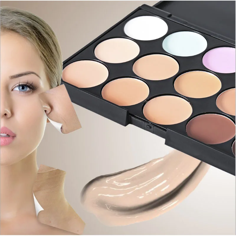 

15 Shades Colour Concealer $3 Concealer Yellow or Pink fordarkcircles For beginners Dark Spots that Covers tattoos at Home