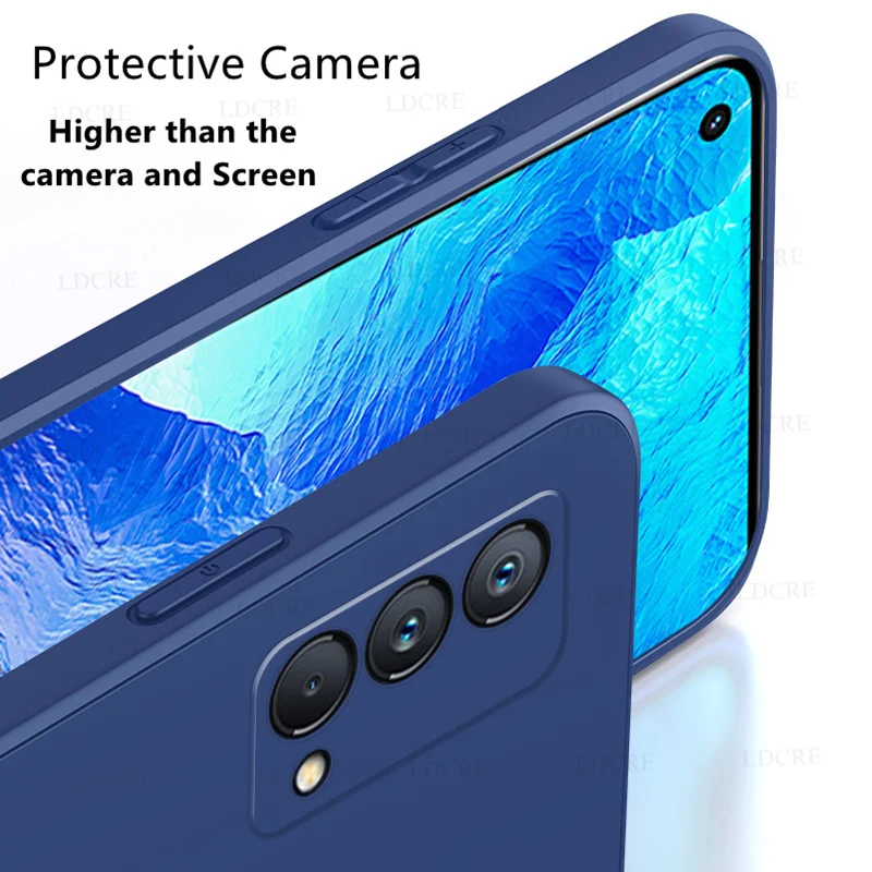 Funda cuadrada de silicona l&iacute;quida para Realme GT Master Edition, cubierta para Realme GT Neo2 2T C25 C25S C21Y C21-2