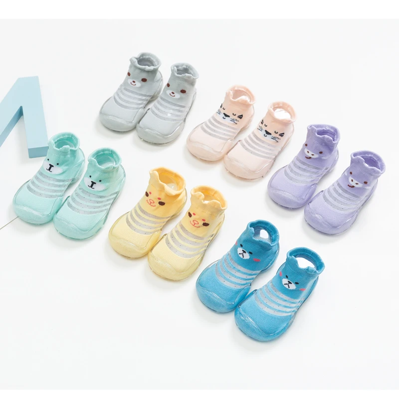 

baby cartoon cute floor shoes , baby girl baby boy first walkers summer style anti-slip rubber sock shoes