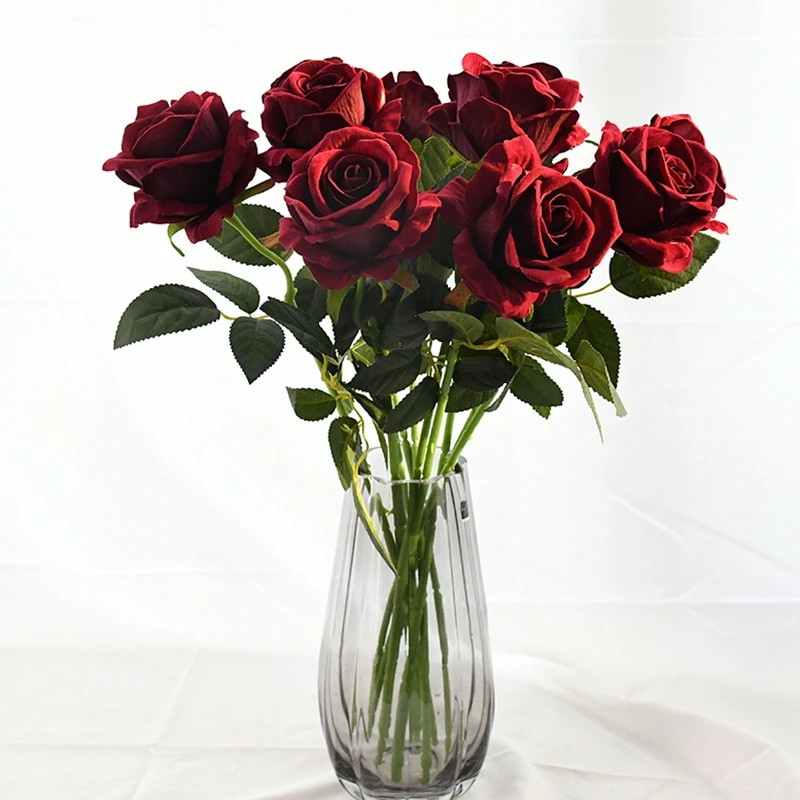 

8 шт. романтическая роза, искусственный цветок «сделай сам», красная, белая искусственная Роза для украшения дома, свадьбы, Дня Святого Валентина