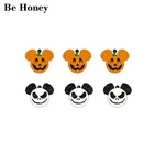 (10 шт.лот) 4 см голова мыши Тыква Хэллоуин для сережек Праздничная акриловая лазерная резка фабричные ювелирные изделия пользовательские аксессуары