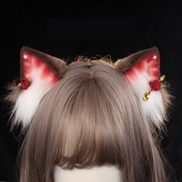 mmgg new chocolate strawberry cat neko ears hairhoop headwear headband for anime lolita cosplay costume accessories