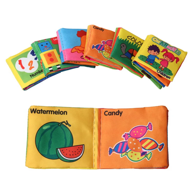 1 шт мальчики девочки книжки из мягкой ткани новорожденный младенец звук шелеста